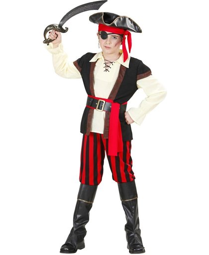 Piraat & Viking Kostuum | Buckaneer Piraat Kind Kostuum Jongen | Maat 158 | Carnaval kostuum | Verkleedkleding