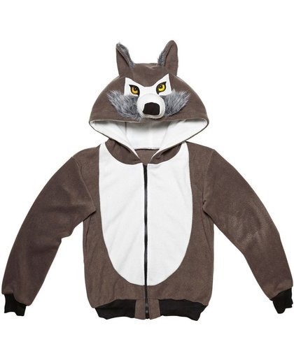 Wolf & Vos Kostuum | Cute Hoodie, Wolf Kostuum | Small / Medium | Halloween | Verkleedkleding