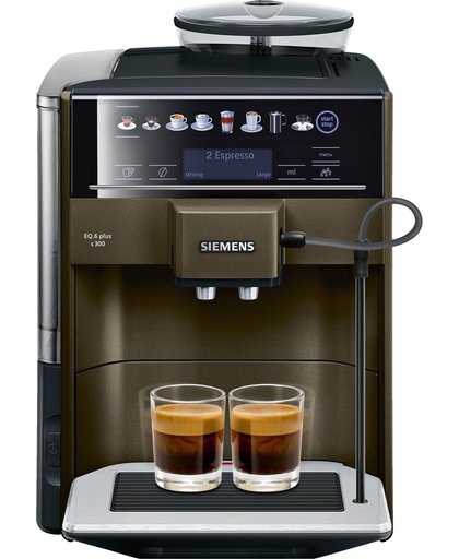 Siemens TE653318RW  EQ6 Plus - Volautomaat espressomachine - Bruin Metaal