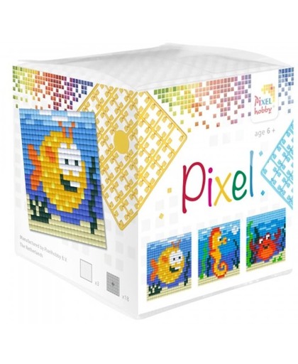 Pixel kubus waterdieren