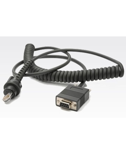 Zebra RS232 cable 2.4m RS232 Grijs seriële kabel