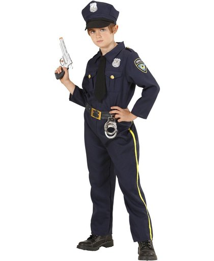 Politie & Detective Kostuum | Dappere Politie Agent | Jongen | Maat 158 | Carnaval kostuum | Verkleedkleding