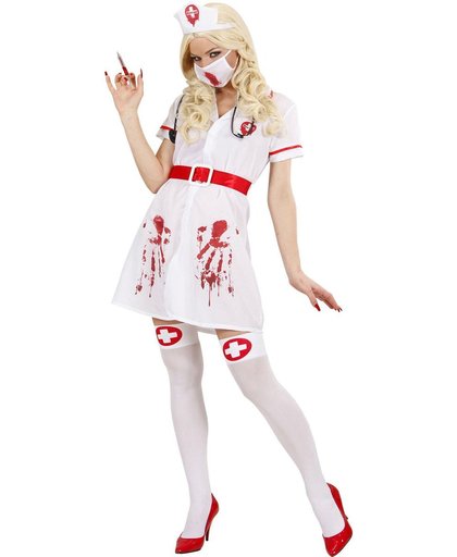 Verpleegster & Masseuse Kostuum | Zieke Bloederige Verpleegster Kostuum Vrouw | XL | Halloween | Verkleedkleding
