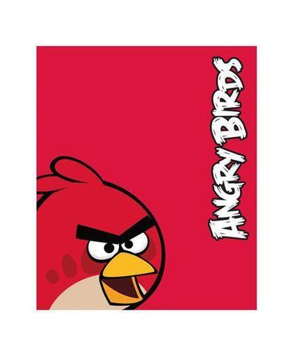 Angry Birds - Plaid - Polyester - 120 x 150 cm - Rood