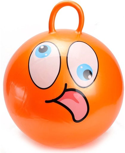 Eddy Toys Skippybal Smiley 45 Cm Oranje