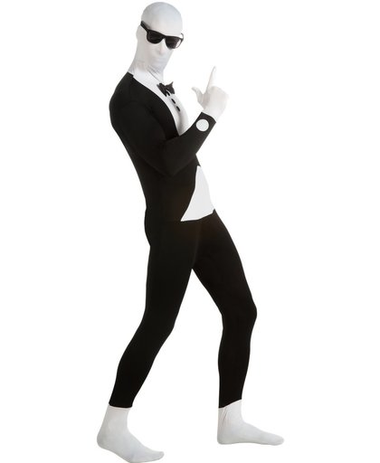 M-Suit Tuxedo Medium Morphsuit Smoking zwart-wit