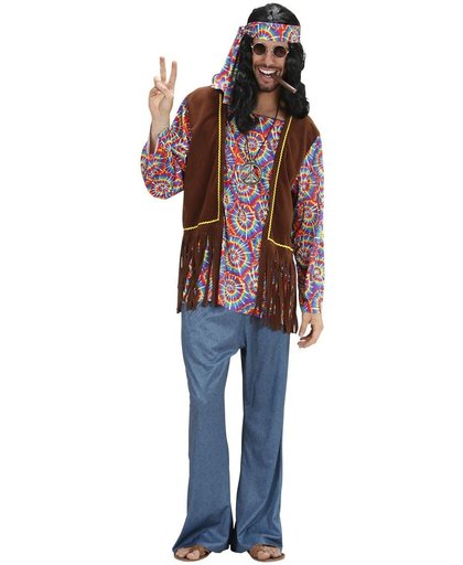 Hippie Kostuum | Hippie Man Psychedelisch Kostuum | Small | Carnaval kostuum | Verkleedkleding