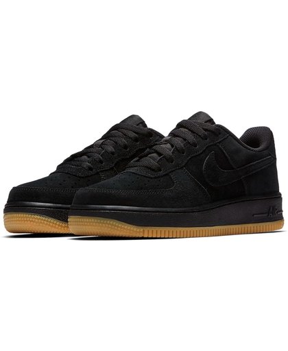 Nike Air Force 1 (GS) Suede Sneakers Junior  Sneakers - Maat 40 - Unisex - zwart