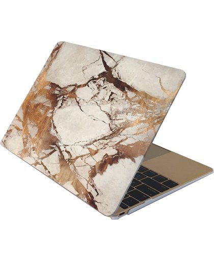 Mobigear Hard Case Marble Bruin voor Apple MacBook 12 inch