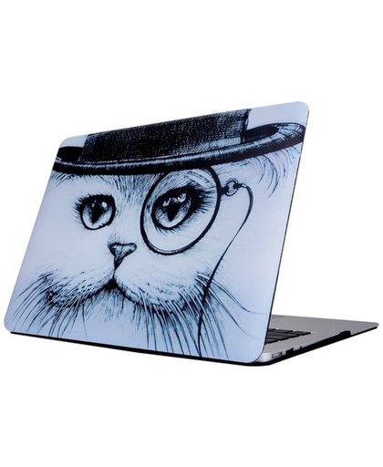 MacBook Air 13 inch cover - Wise cat (A1369 / A1466)