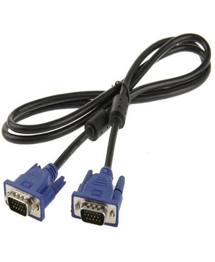 Kwaliteit - VGA Kabel -15 Pin Male naar VGA 15 Pin Male Kabel voor LCD Monitor / Projector, Lengte: 1.5m