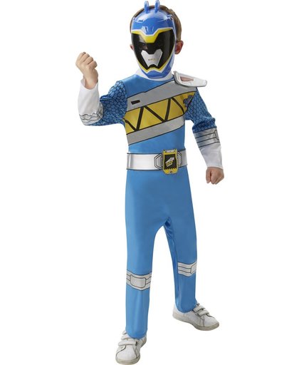 Blue Ranger Dino Charge Deluxe - Kostuum Kind - Maat 116/122