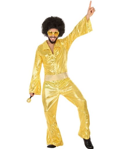 Goudkleurig discopak voor mannen - Verkleedkleding