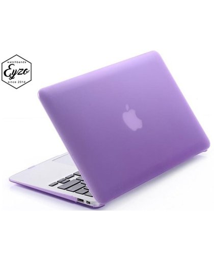 Hardcover Case Voor Apple Macbook Pro 15 Inch 2016/2017 (Retina/Touchbar) - Rubber Crystal Hardshell Hard Case Cover Hoes - Laptop Sleeve - Paars