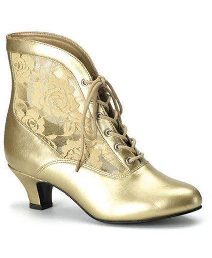 Gouden middeleeuwse dames schoenen 39