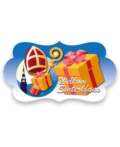 Feest bord Welkom Sinterklaas