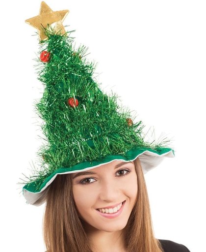 Kerstboom hoed voor volwassenen