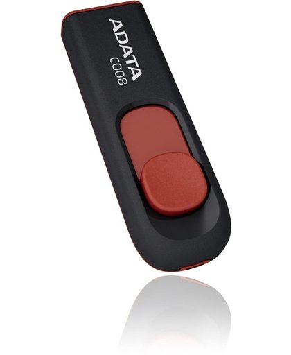 ADATA Classic USB 2.0 C008 - USB-stick - 8 GB Zwart