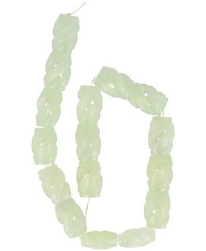 Kralen Streng Jade Bewerkt (25 x 16 mm)