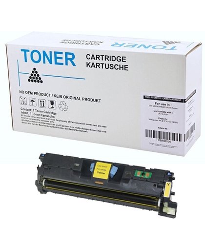 Toners-kopen.nl HP 122A Q3962A, Canon 701 Y geel alternatief - compatible Toner voor Hp 122A Q3962A Laserjet 2550 geel