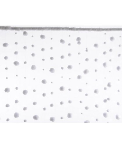 Sneeuwbal gordijn met druppels 90 x 200 cm