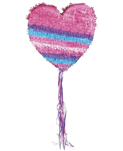 Boland Piñata Meisjes Hart Roze/paars/blauw 37 X 36 Cm