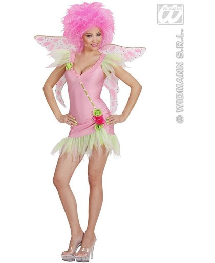 Elfen Feeen & Fantasy Kostuum | Sexy Roze Elfje Funky Fairy Kostuum Vrouw | Medium | Carnaval kostuum | Verkleedkleding