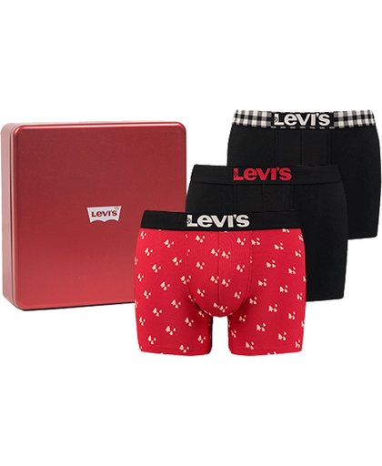 Levi Giftbox Christmas  Sportonderbroek - Maat XL  - Mannen - zwart/rood/wit