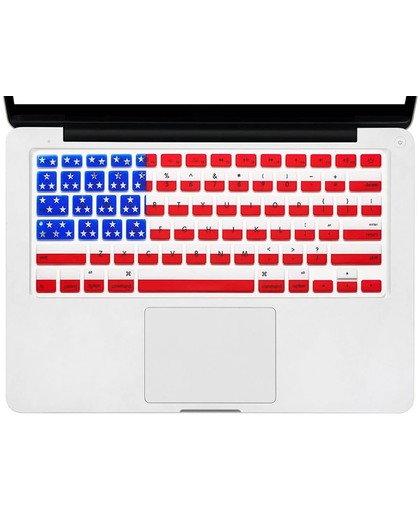 Xssive Toetsenbord cover voor MacBook 12 inch Retina - siliconen - Amerikaanse Vlag - Internationale indeling