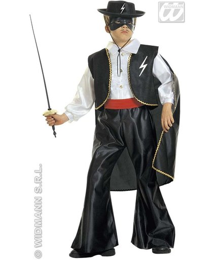 Zorro Kostuum | Zwarte Ruiter Bandido Kostuum Jongen | Maat 140 | Carnaval kostuum | Verkleedkleding
