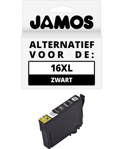 Jamos - Inktcartridge / Alternatief voor de Epson 16 Zwart