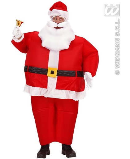 Kerst & Oud & Nieuw Kostuum | Opblaasbare Kerstman Fat Santa Kostuum | One Size | Kerst | Verkleedkleding