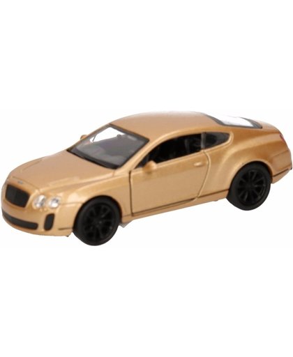 Speelgoed gouden Bentley Continental Supersports auto 12 cm - modelauto / auto schaalmodel