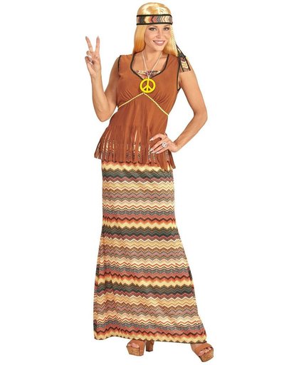 Lang hippie kostuum voor vrouwen - Verkleedkleding