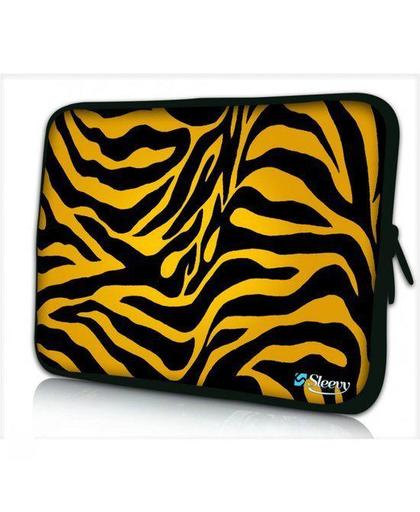 Sleevy 15,6 inch laptophoes tijgerprint