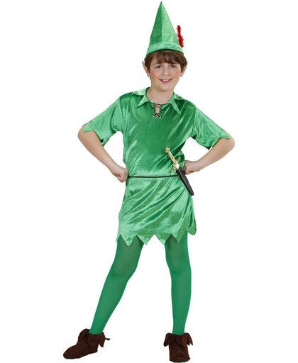 Peter Pan Kostuum | Peter Pan | Jongen | Maat 128 | Carnaval kostuum | Verkleedkleding