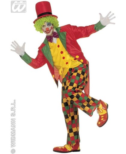 Clown & Nar Kostuum | Clown Luxe Multicolour Kostuum Man | XL | Carnaval kostuum | Verkleedkleding