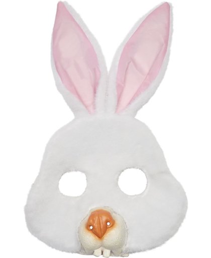 Masker konijn Plushy rabbit wit