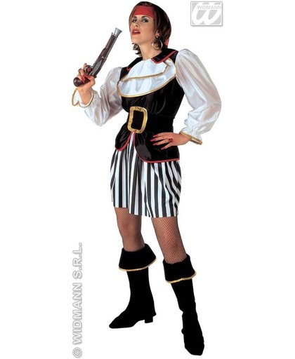 Piraat & Viking Kostuum | Piratendame Luxe Caribbean Kostuum Vrouw | XL | Carnaval kostuum | Verkleedkleding