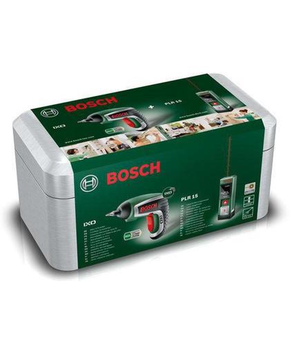 Bosch cadeauset - Inclusief Bosch IXO 4 accuschoefmachine en Bosch PLR 15 afstandsmeter