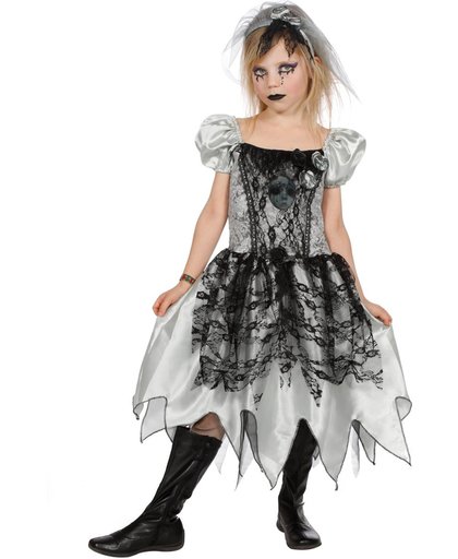 Zombie bride jurk voor meisje maat 152