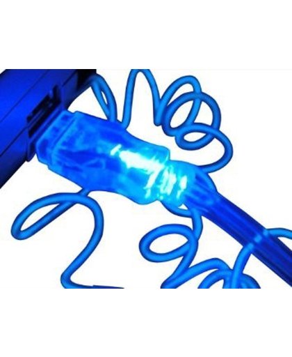 Akasa AK-15-NSBLUSB EL String Blue 1.5m Blauw USB-kabel