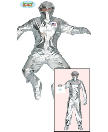 Science Fiction & Space Kostuum | Zilver Ruimtevaart | Man | Maat 48-50 | Carnaval kostuum | Verkleedkleding