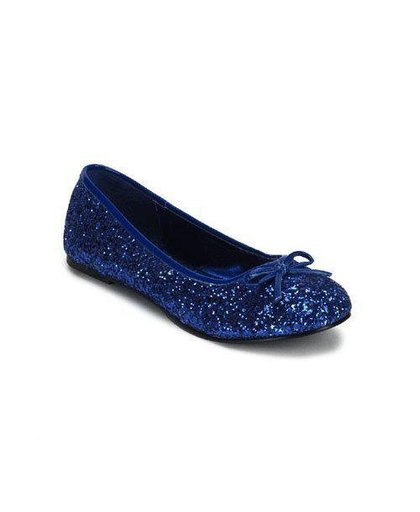 Donkerblauwe ballerina schoenen met glitters 37
