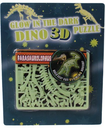 Free And Easy 3d Puzzel Glow In The Dark 17 Cm Parasaurolophus