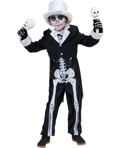 "Chique skeletten kostuum voor jongens Halloween  - Kinderkostuums - 128-140"