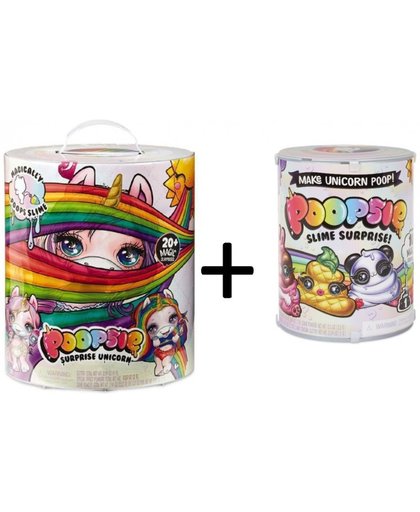 Poopsie Unicorn Slime Surprise - Roze / Rainbow eenhoorn + Uitbreidingsset