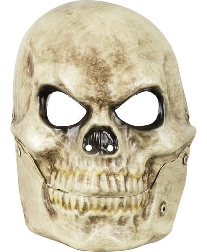 Boland Gezichtsmasker Skull Met Beweegbare Kaak Junior Wit