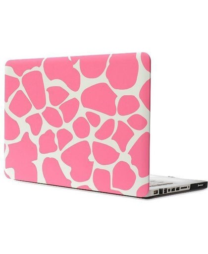 Sika Deer structuur Frosted Hard Plastic beschermings hoesje voor Macbook Pro 13.3 inch (roze)