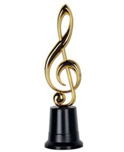 Muziek award goud 23 cm